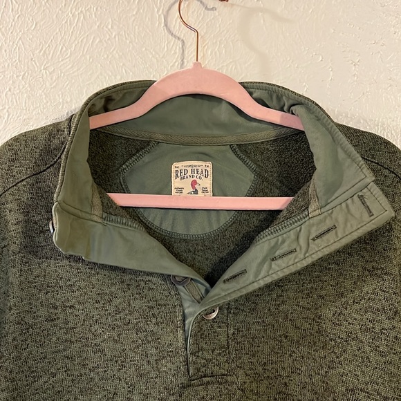 Red Head Brand Co 1/4 Button Pullover - Picture 2 of 6